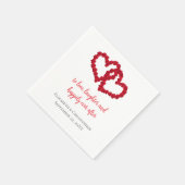 Serviette En Papier Personnaliser le Mariage des devis Mariage de Red  (Coin)