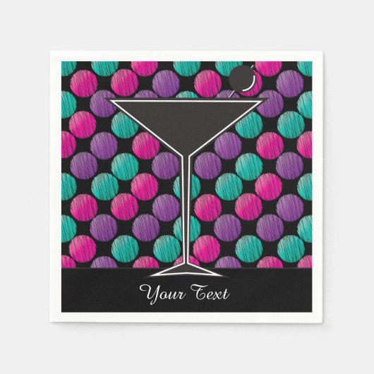 Serviette En Papier Personnaliser le plaisir du cocktail (Devant)