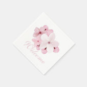 Serviette En Papier Personnaliser les fleurs Sakura (Coin)