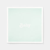 Serviette En Papier Personnaliser Nom Baby shower photo, anniversaire (Devant)