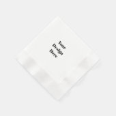 Serviette En Papier Personnaliser ou Customiser (Coin)