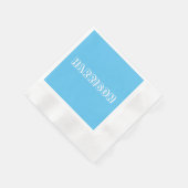Serviette En Papier Personnaliser, personnalisation Anniversaire Nom, (Coin)