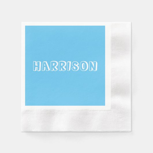 Serviette En Papier Personnaliser, personnalisation Anniversaire Nom, (Devant)