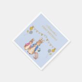 Serviette En Papier Personnaliser Peter lapin 1er anniversaire (Coin)