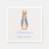 Serviette En Papier Personnaliser Pierre le lapin Douche bébé Ballons (Devant)