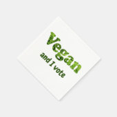 Serviette En Papier Personnaliser Vegan Activist Voter (Coin)