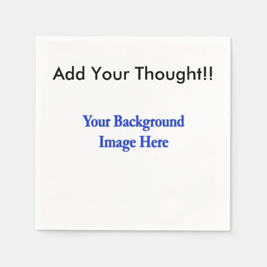 Serviette En Papier (Personnalisez) Ajoutez "votre" touche personnelle (Devant)