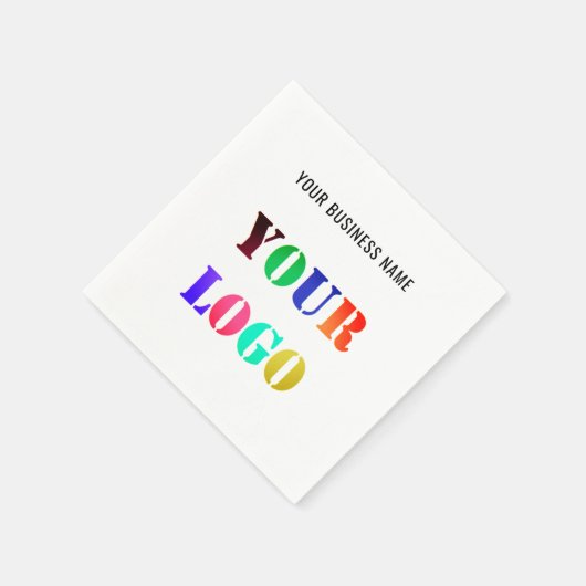 Serviette En Papier Personnalisez le logo de votre entreprise et le te (Coin)