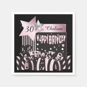 Serviette En Papier Personnalisez les serviettes de fête