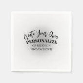 Serviette En Papier Personnalisez-vous (Devant)