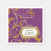 Serviette En Papier Personnalité de Glam Old Hollywood (Devant)