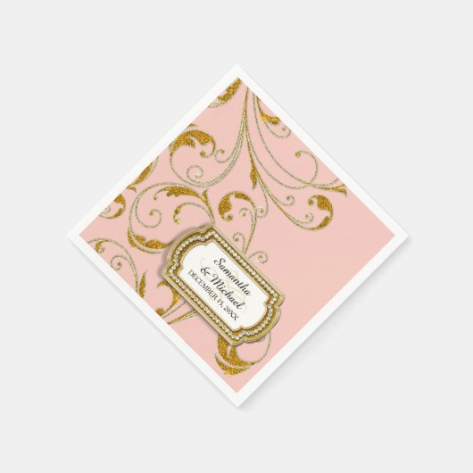 Serviette En Papier Personnalité de Glam Old Hollywood (Coin)