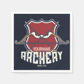 Serviette En Papier Personnalized Archery Sports Recurve Bow Arrow (Devant)