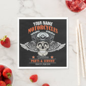 Serviette En Papier Personnalized Biker Flying (En situation)