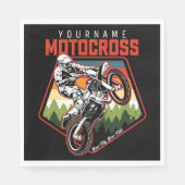 Serviette En Papier Personnalized Motocross (Devant)