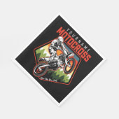 Serviette En Papier Personnalized Motocross (Coin)