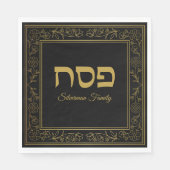 Serviette En Papier Pesach Gold Passover (Devant)
