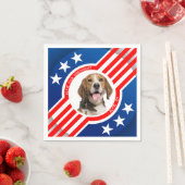 Serviette En Papier Pet Dog for President Photo USA Elections 2024 (En situation)