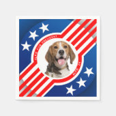 Serviette En Papier Pet Dog for President Photo USA Elections 2024 (Devant)
