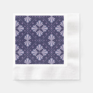 Serviette En Papier Pétales de fleurs géométriques motif répétitif abs