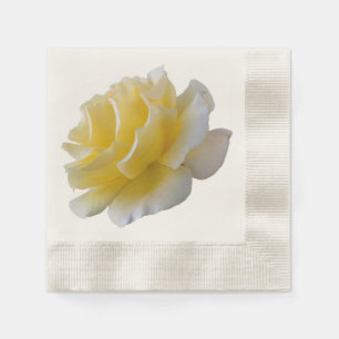 Serviette En Papier Pétales de rose jaune
