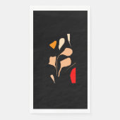 Serviette En Papier Pétales d'ombre chauds (Devant)