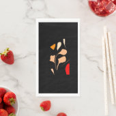 Serviette En Papier Pétales d'ombre chauds (En situation)