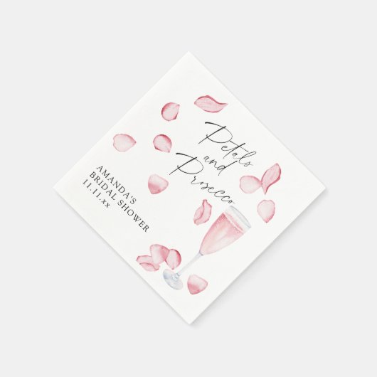 Serviette En Papier Pétales et Fête des mariées du ministère public (Coin)