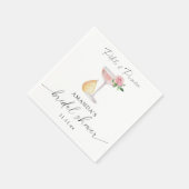 Serviette En Papier Pétales et Pourvue - douche nuptiale (Coin)
