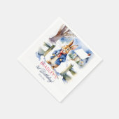 Serviette En Papier Peter lapin hiver fête d'anniversaire vaisselle (Coin)