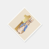 Serviette En Papier Peter le lapin avec des papillons bleus (Coin)