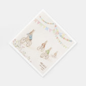 Serviette En Papier Peter le lapin lapin Baby shower neutre entre les  (Coin)