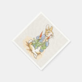 Serviette En Papier Peter le lapin mange une carotte (Coin)