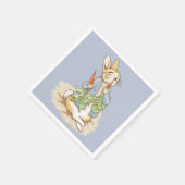 Serviette En Papier Peter le lapin mange une carotte (Coin)