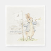 Serviette En Papier Peter le lapin Un Baby shower lapin (Devant)