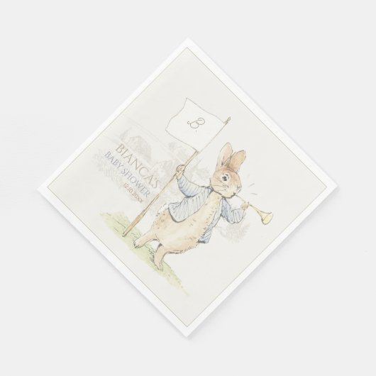 Serviette En Papier Peter le lapin Un Baby shower lapin (Coin)