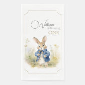 Serviette En Papier Peter Le Rabbit Aquarelle Anniversaire (Devant)