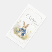 Serviette En Papier Peter Le Rabbit Aquarelle Anniversaire (Coin)