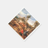 Serviette En Papier Peter Paul Rubens Milkmaips avec du bétail sur une (Coin)
