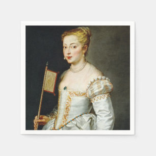 Serviette En Papier Peter Paul Rubens Portrait d'une dame