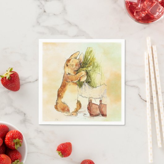 Serviette En Papier Peter Rabbit (En situation)