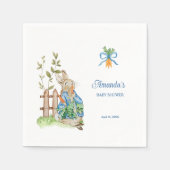 Serviette En Papier Peter Rabbit Baby Shower (Devant)