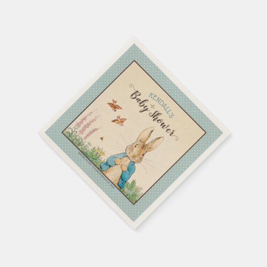Serviette En Papier Peter Rabbit | Baby shower garçon (Coin)