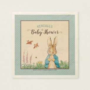 Serviette En Papier Peter Rabbit   Baby shower garçon