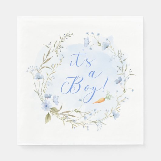 Serviette En Papier Peter Rabbit C'est une serviette de garçon (Devant)
