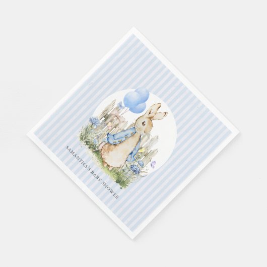 Serviette En Papier Peter Rabbit classique Baby shower garçon (Coin)
