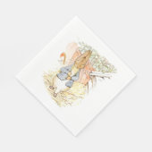 Serviette En Papier Peter Rabbit dans le jardin (par Beatrix Potter) (Coin)