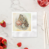 Serviette En Papier Peter Rabbit et Beniamin Bunny (En situation)