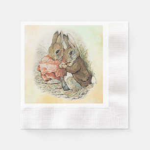 Serviette En Papier Peter Rabbit et Beniamin Bunny
