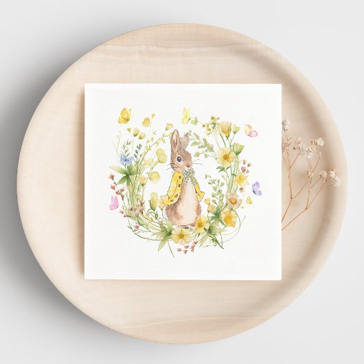 Serviette En Papier Peter Rabbit Fleur sauvage Papier pour bébé